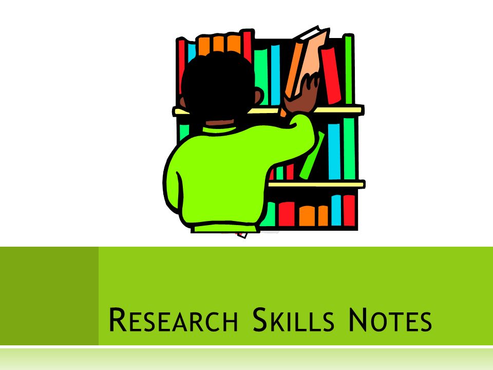 Notes clipart research presentation. Skills ppt download 