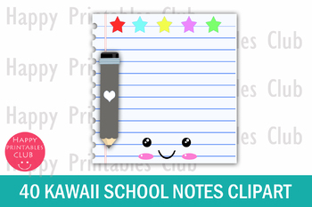 notes clipart school papers