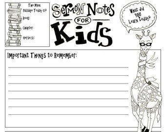 notes clipart sermon notes