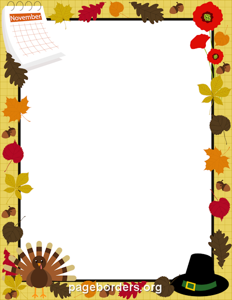 November clipart boarder. Pin by muse printables