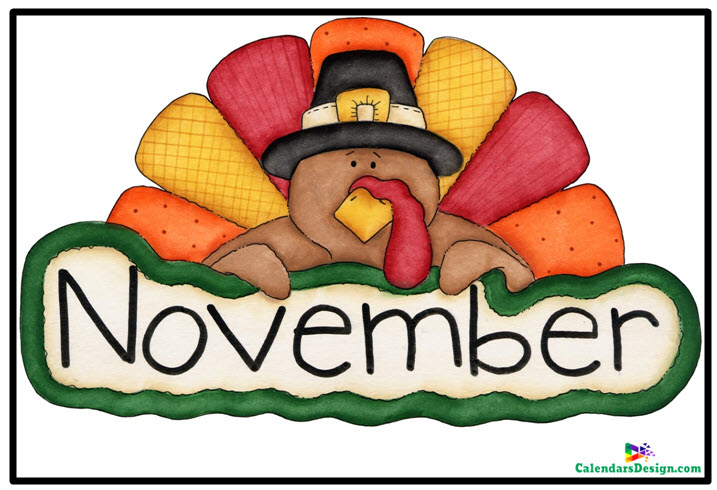 November Clipart November Calendar November November Calendar 