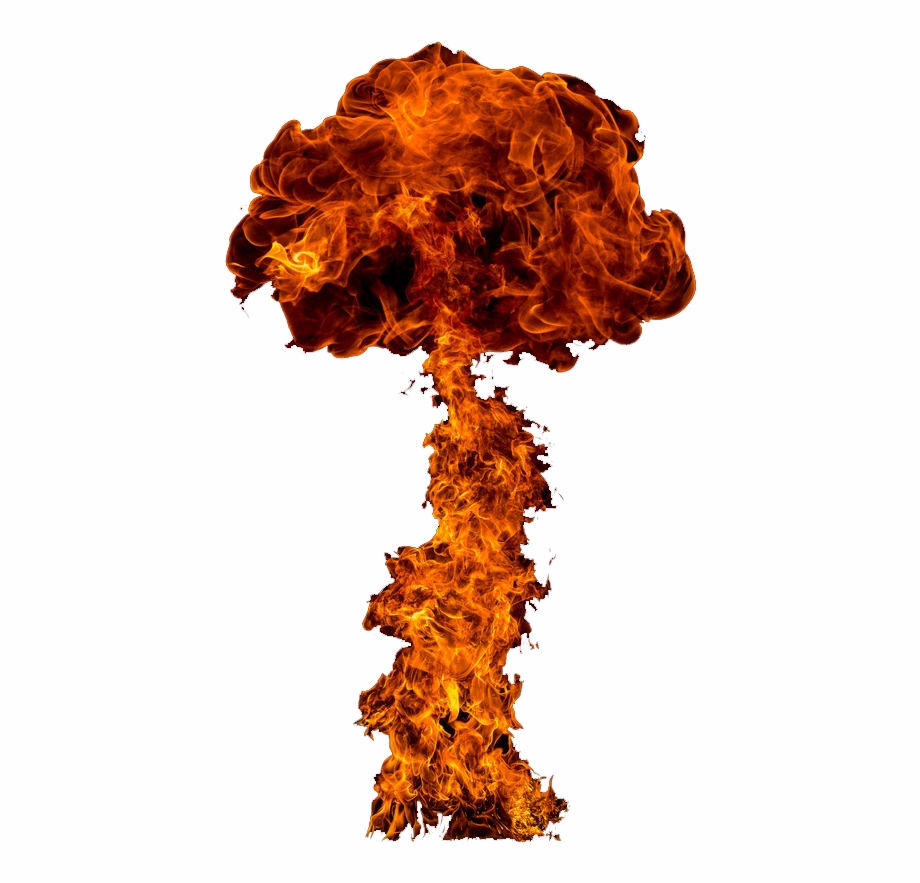 Nuke clipart fire. Explosion png bomb pngtube