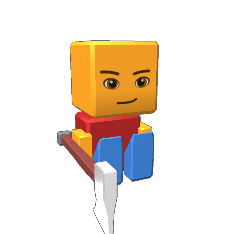 blocksworld how to make a weapon
