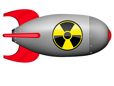 nuke clipart nuclear rocket