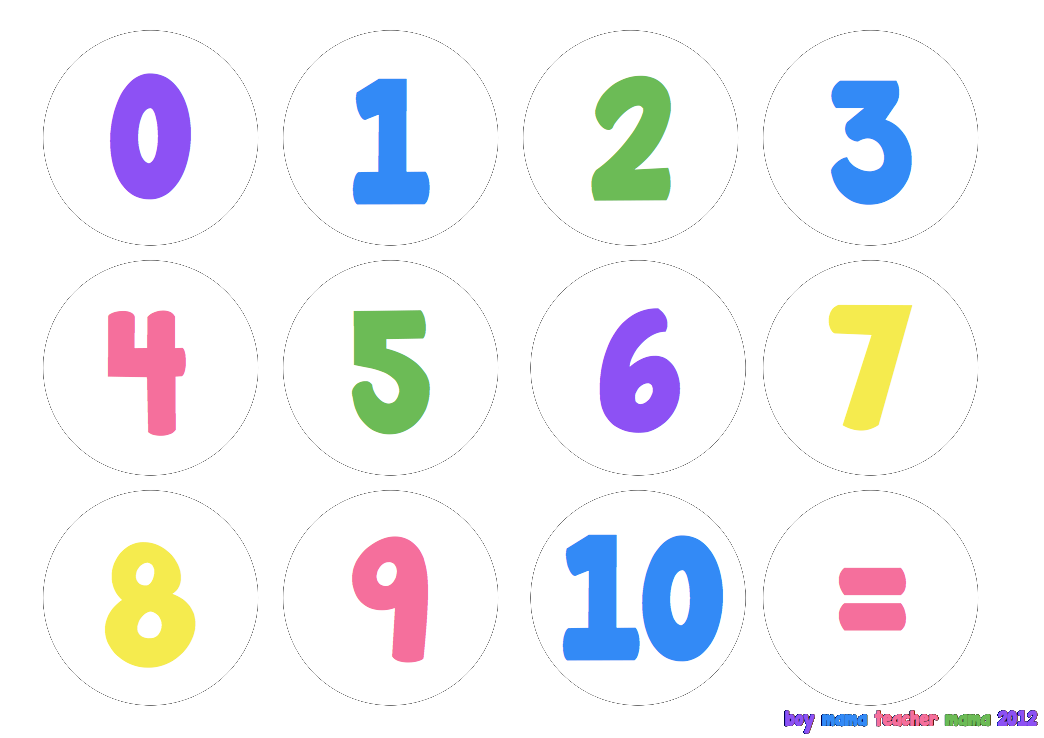 one clipart individual number