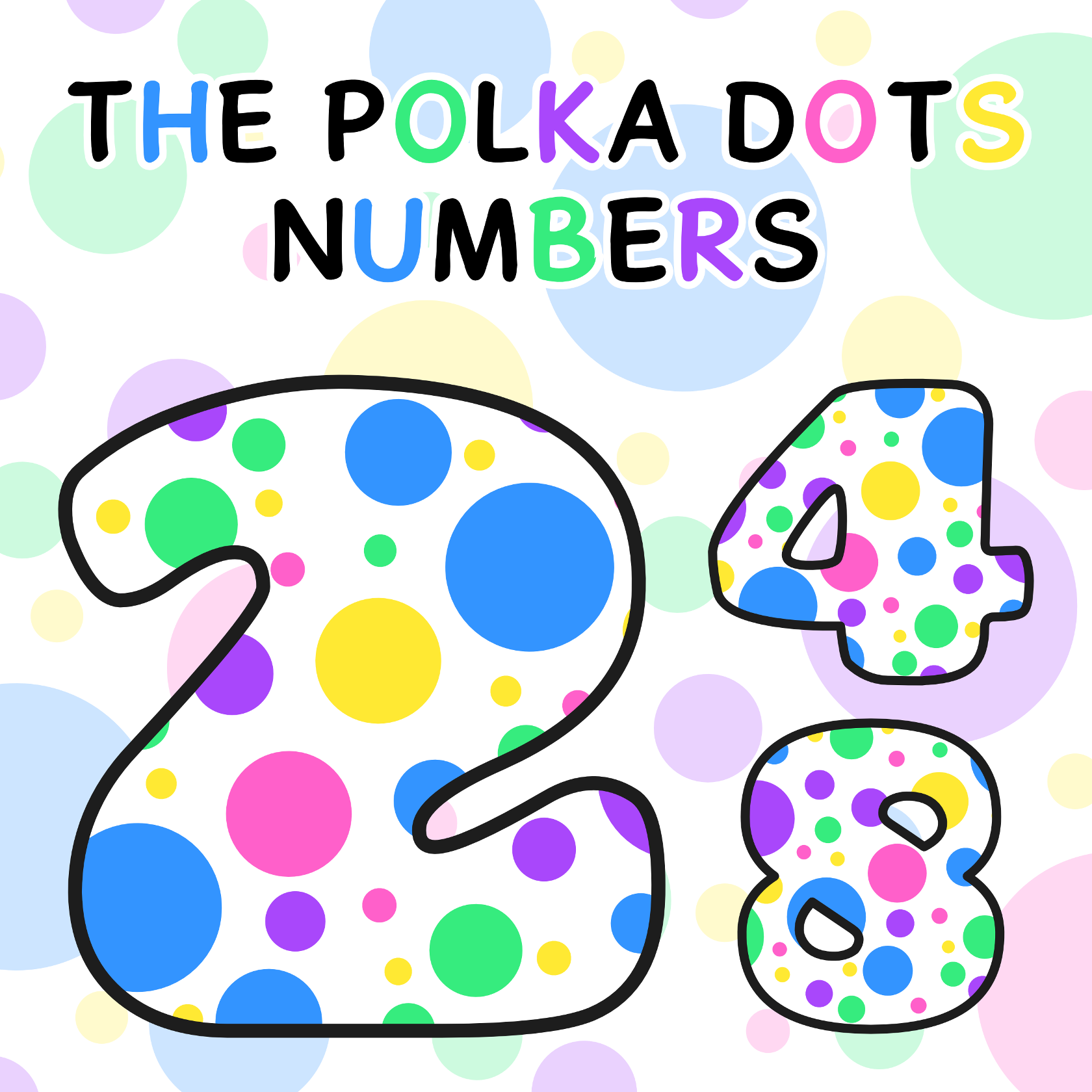 Number 3 clipart cool. Polka dots numbers awesome