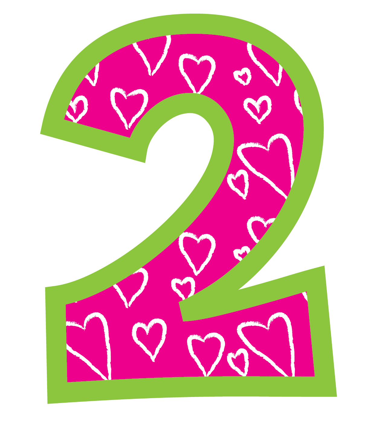 number 3 clipart pink