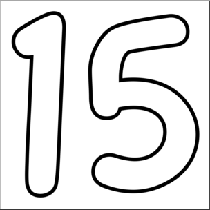 number 1 clipart number 15