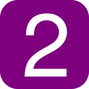 number 1 clipart square number