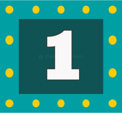 Free cliparts download clip. Number 1 clipart teal