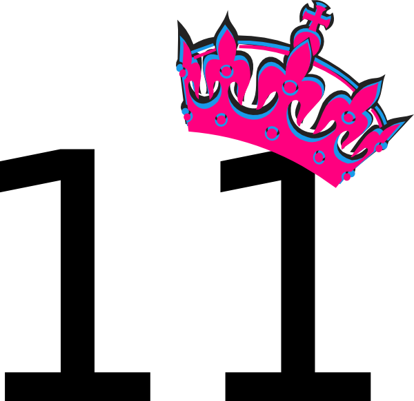 number 2 clipart crown