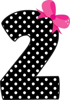 number 2 clipart dotted