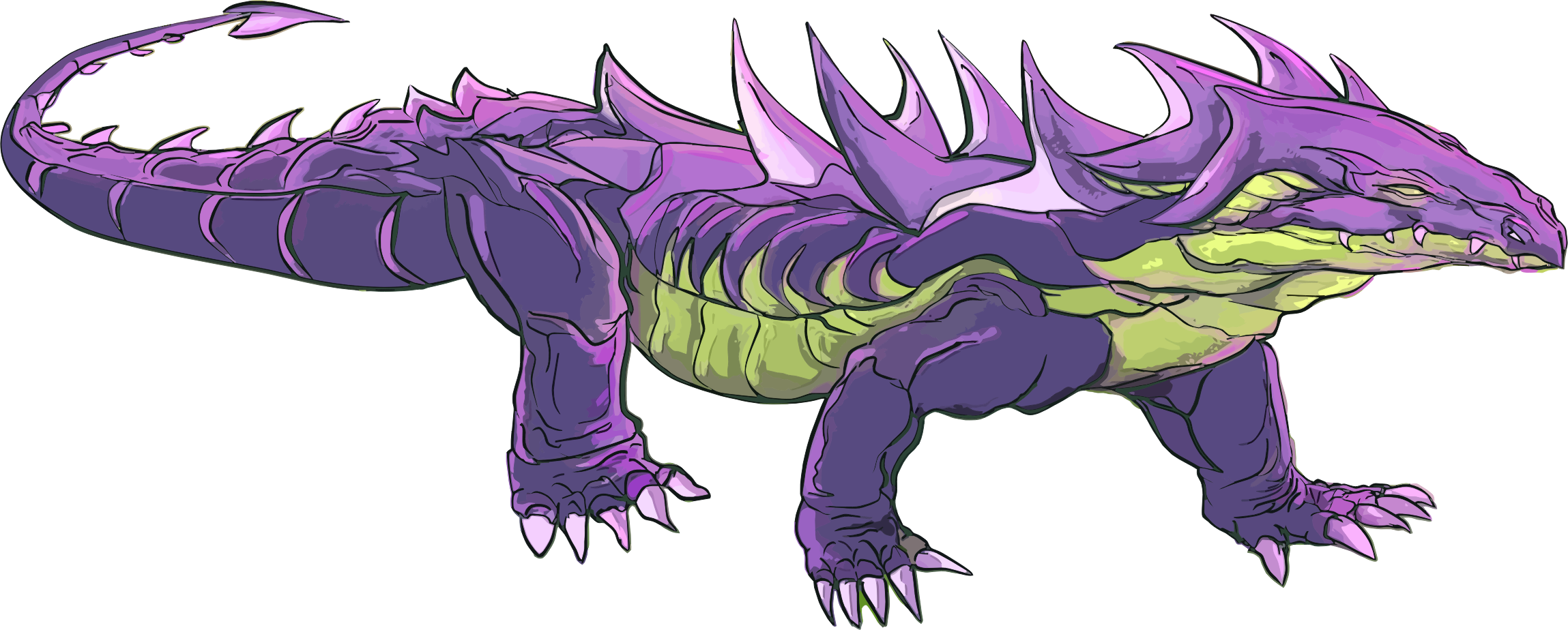Lizard big image png. Number 2 clipart giant
