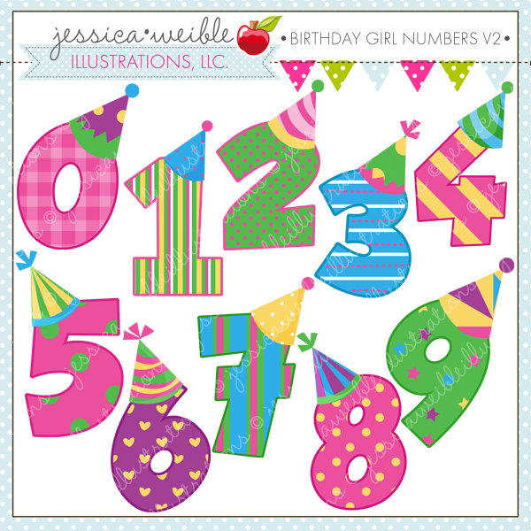 number 2 clipart happy birthday