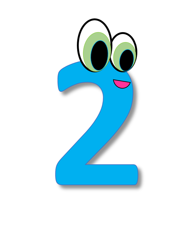 Number 2 clipart huge.  freebie download for