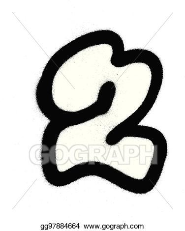 number 2 clipart stencil