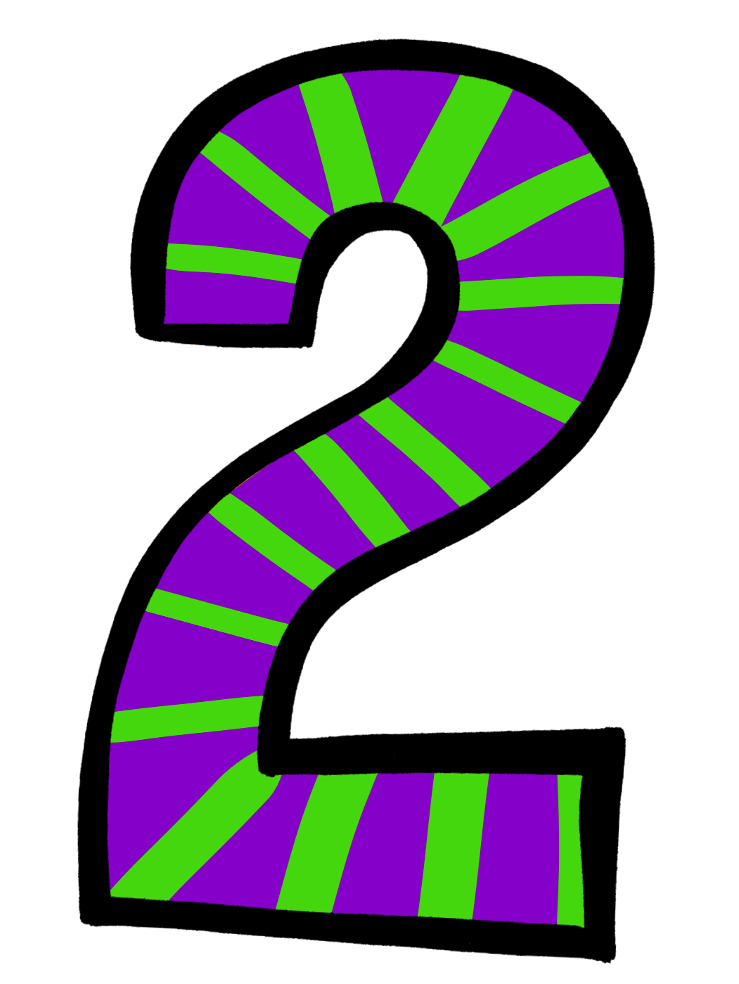 number 2 clipart vector