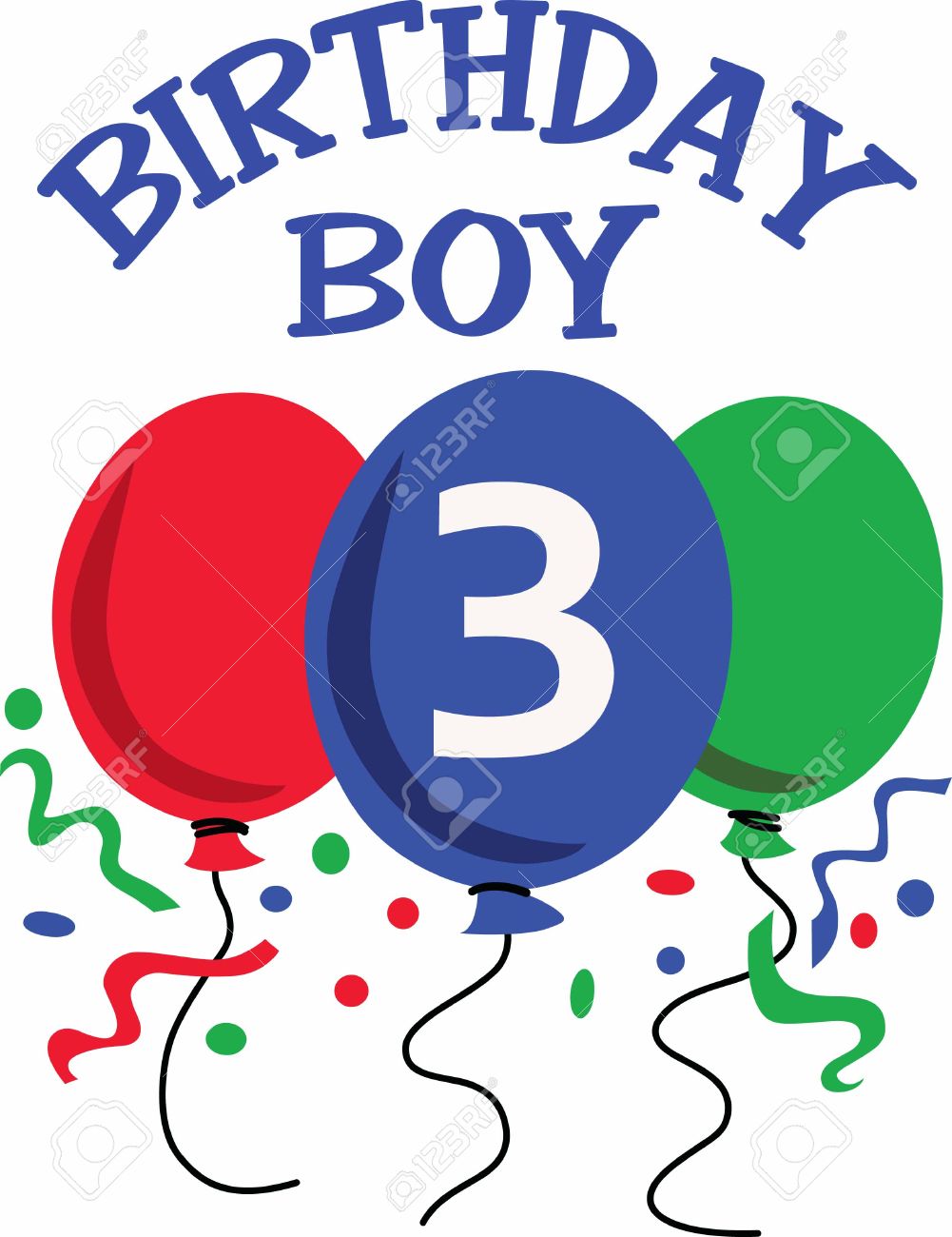 Number 3 clipart 3 year old.  boy portal