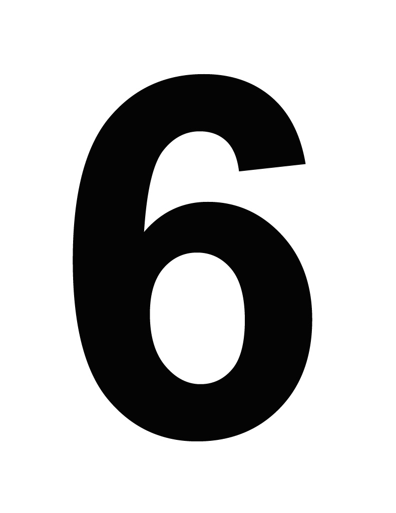 number 3 clipart 6 number