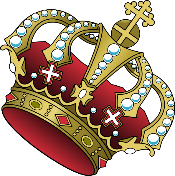 number 3 clipart crown
