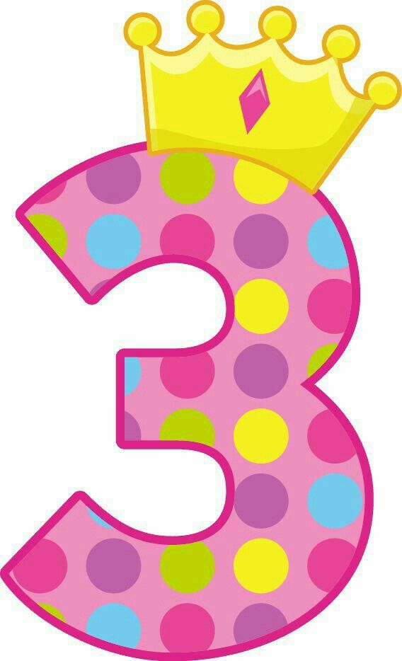 number 3 clipart cute