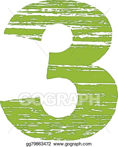 number 3 clipart different style