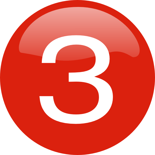 number 6 clipart button