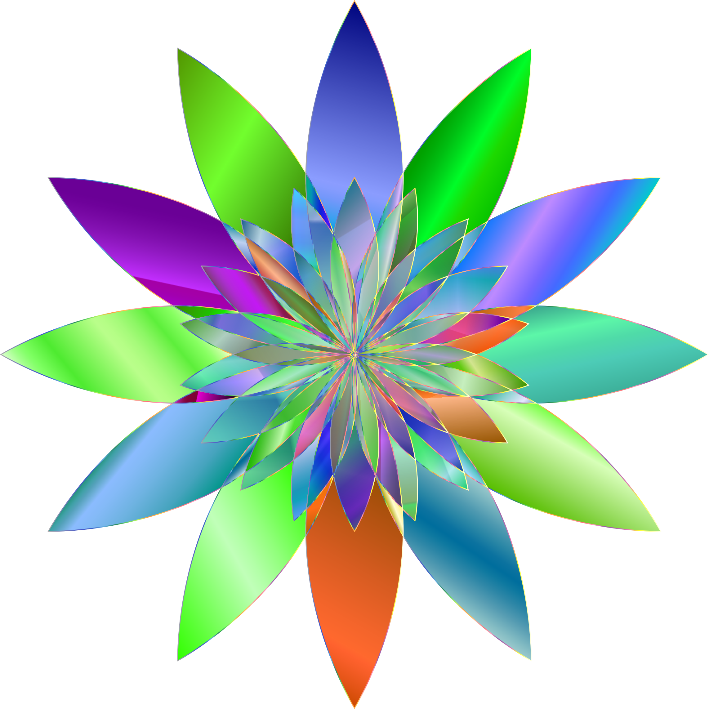 number 3 clipart flower