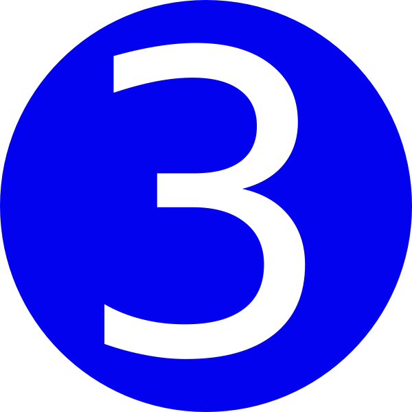 number 3 clipart large