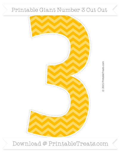 number 3 clipart number chevron