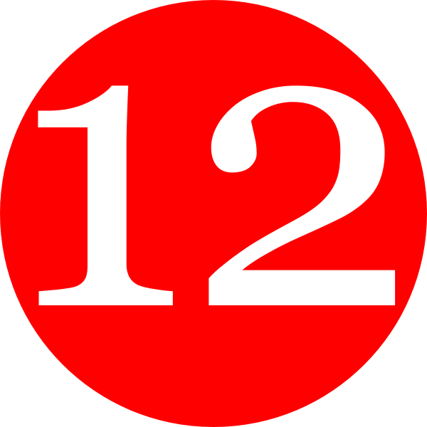 number 3 clipart red