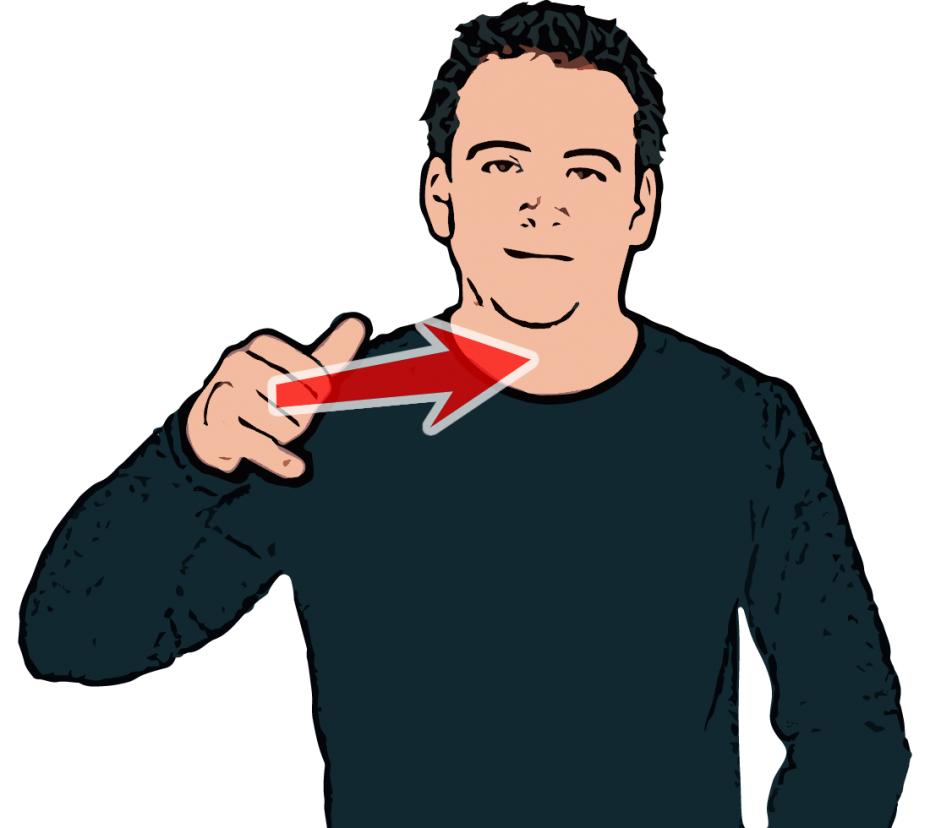 British sign language dictionary. Number 4 clipart asl