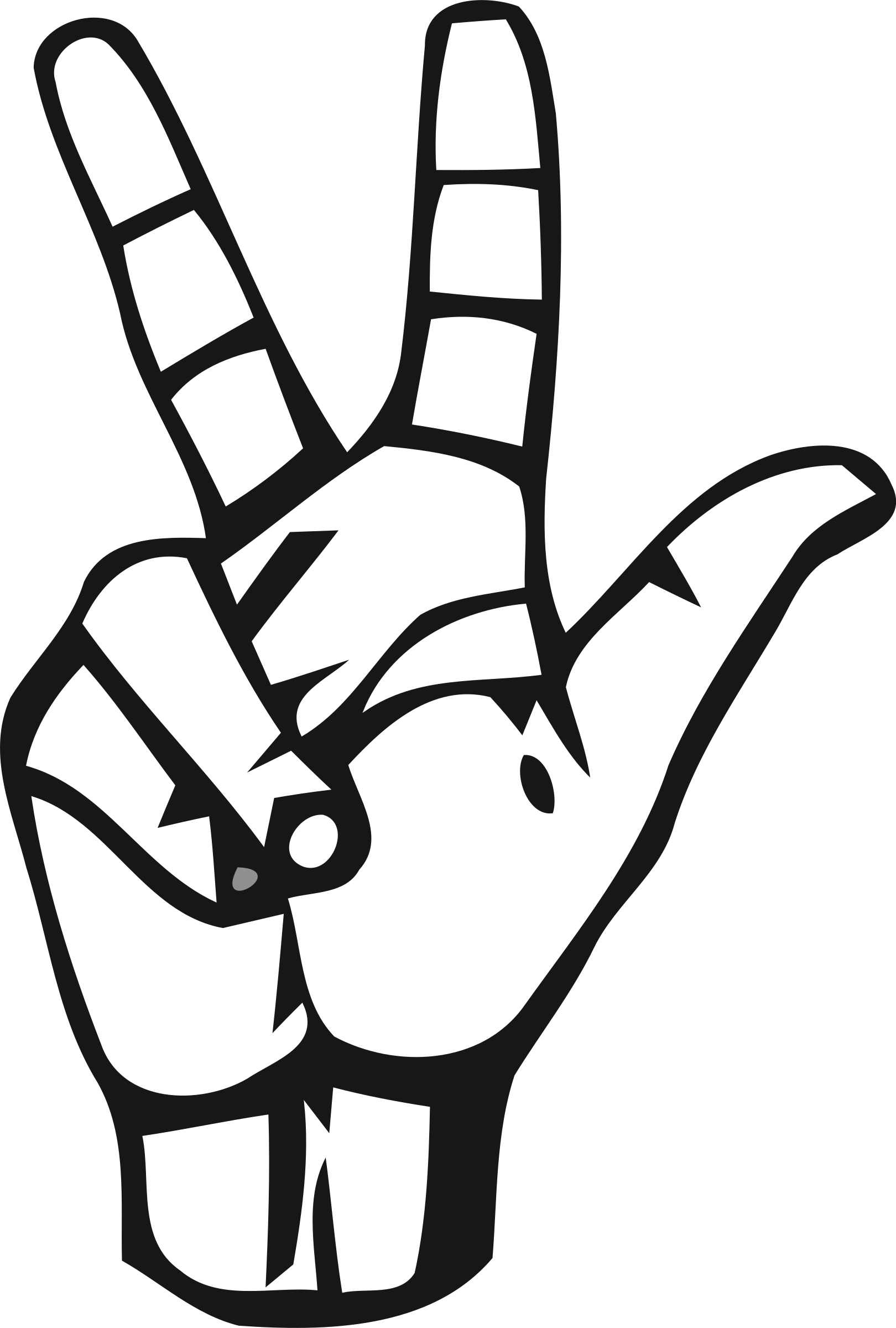 number 3 clipart sign language