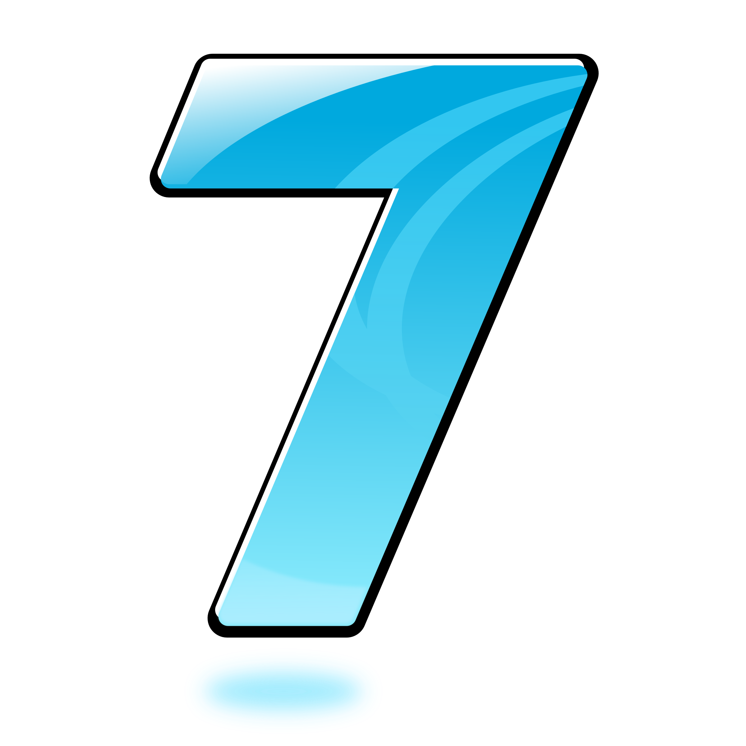 number 3 clipart teal