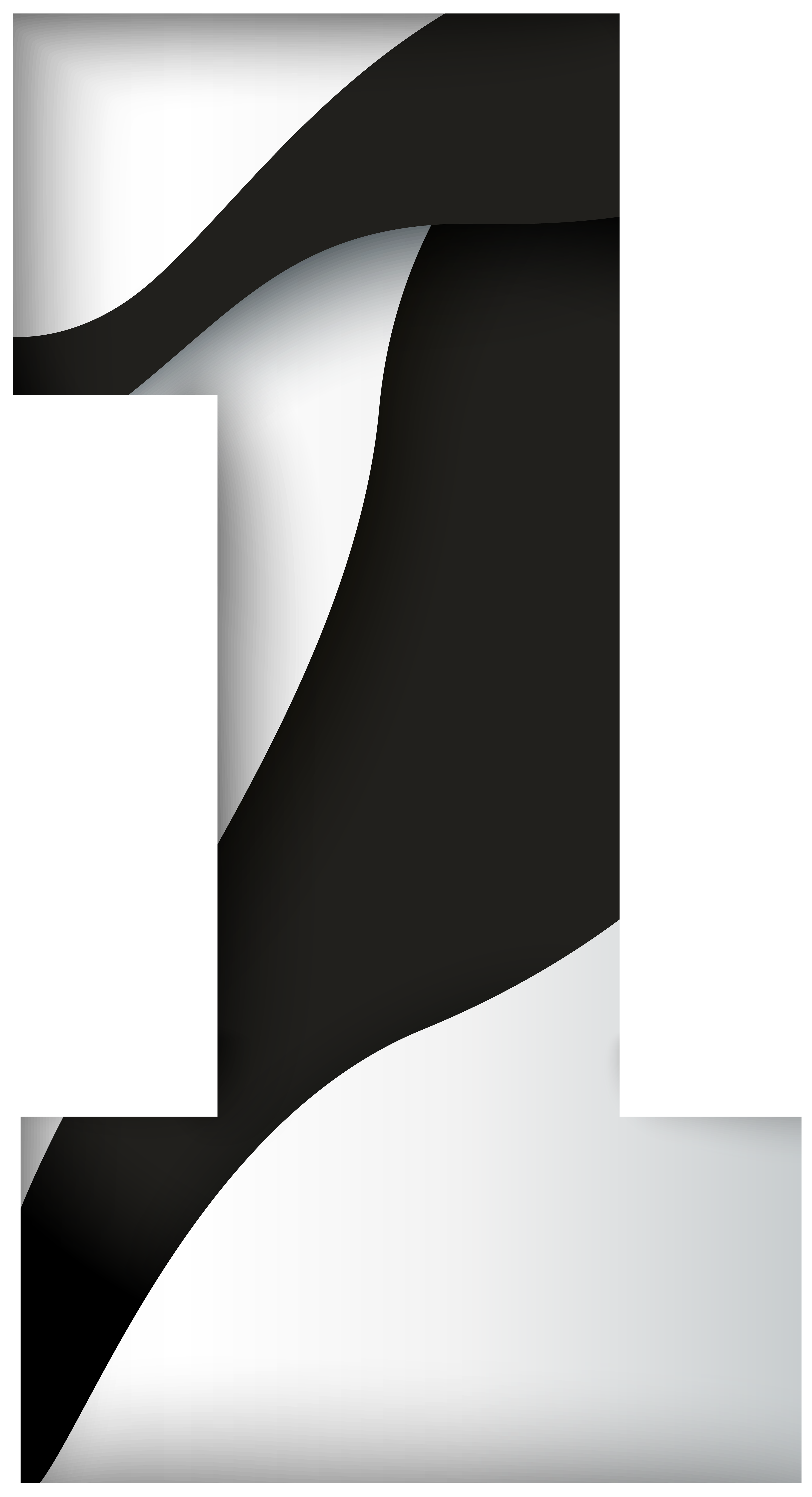 number 4 clipart black and white