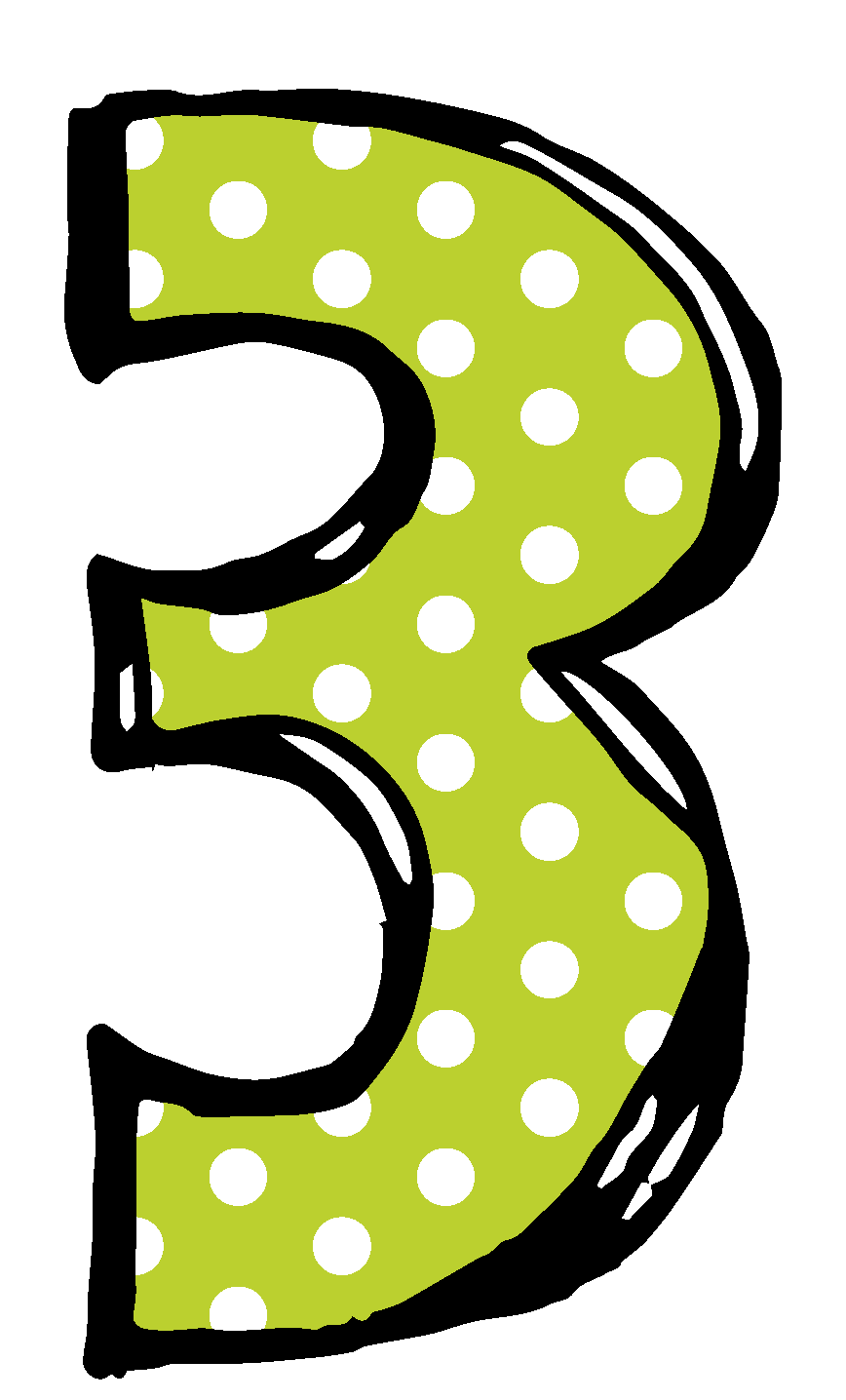 number 4 clipart bright