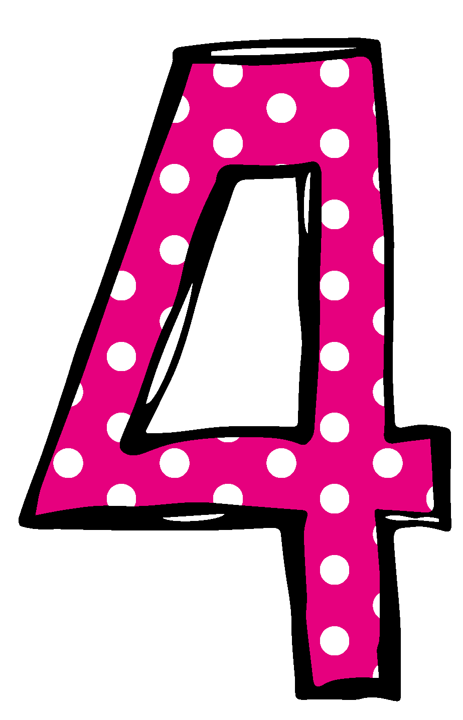 number 4 clipart countdown