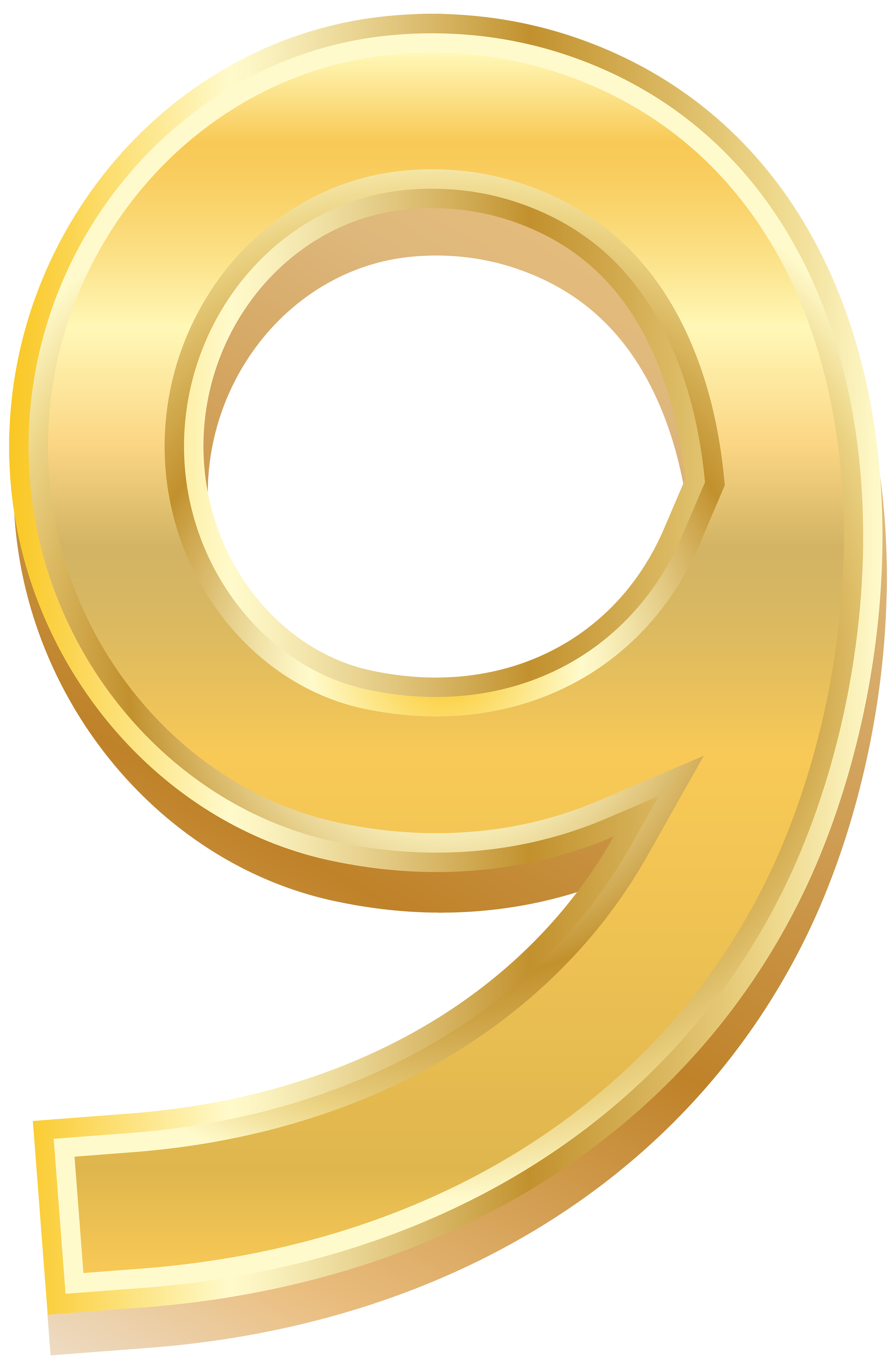 number 4 clipart font style