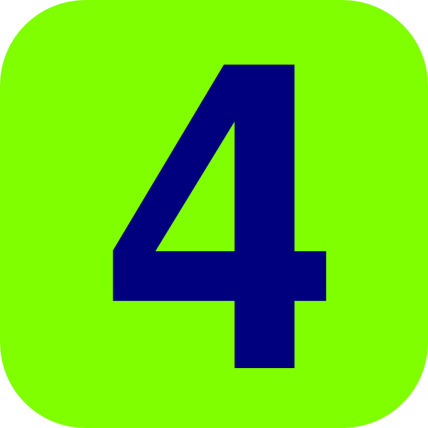 number 4 clipart large