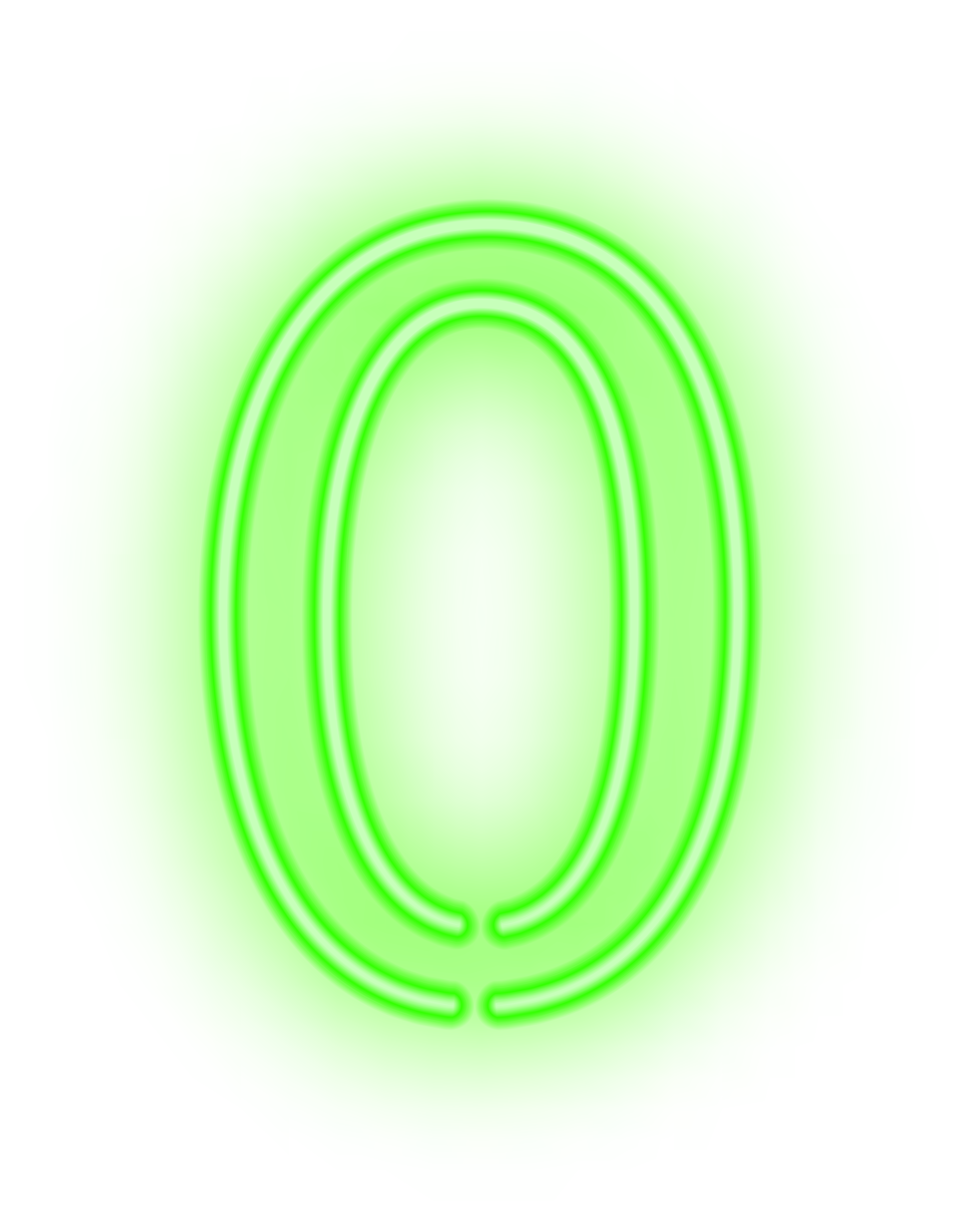 number 4 clipart neon green