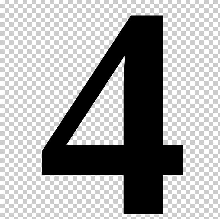 number 4 clipart numeral