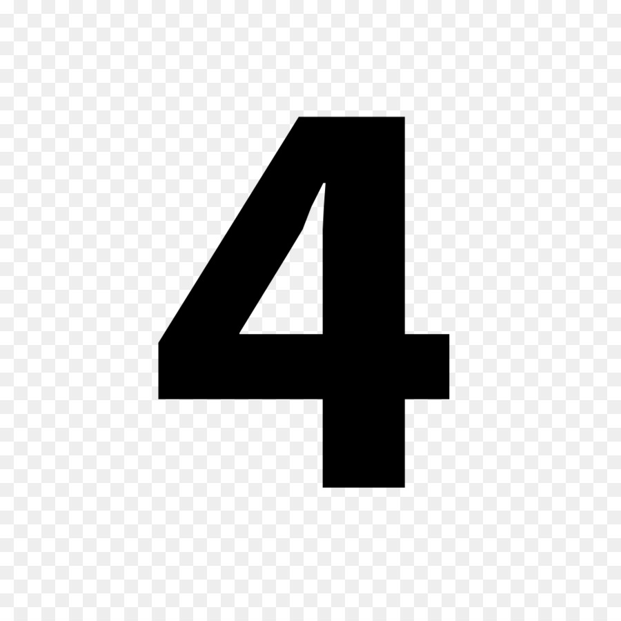 number 4 clipart numerical number