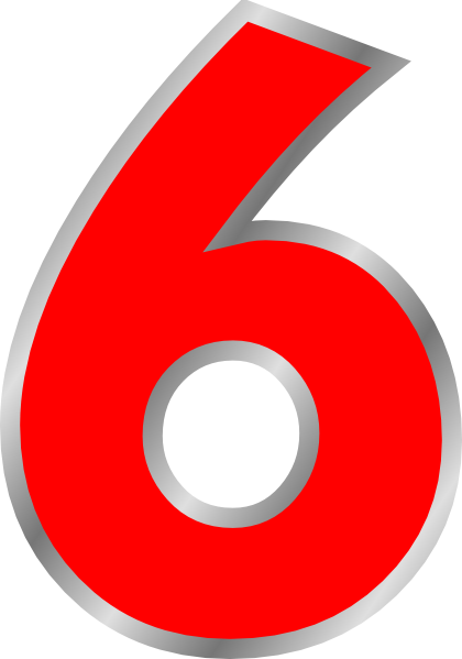 Free number cliparts download. Numbers clipart six