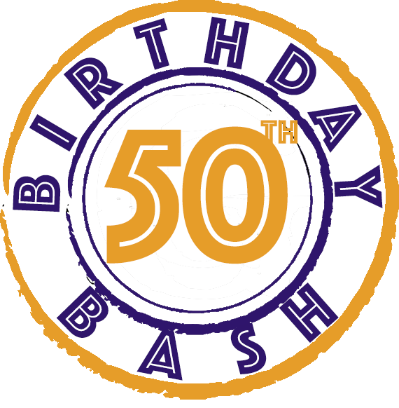 Number 6 clipart 50th birthday. Schedule lineup th bash