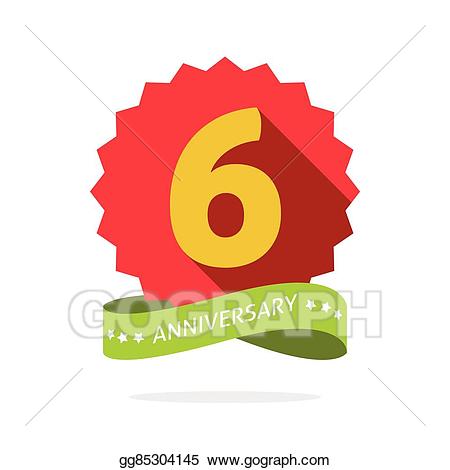 number 6 clipart 6th