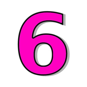 number 6 clipart