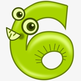 number 6 clipart animated