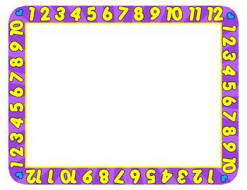 number 6 clipart border