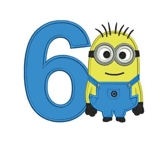 Number 6 clipart minion, Picture #3018105 number 6 clipart minion