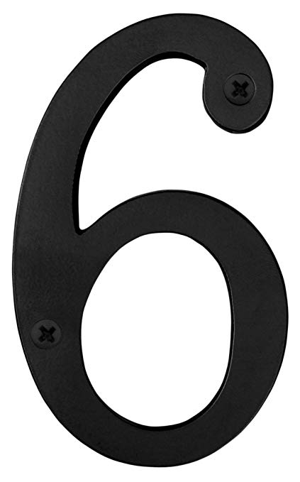 number 6 clipart numeral